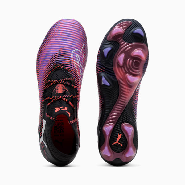 Chaussures de soccer à crampons pour terrain ferme FUTURE 8 ULTIMATE Femme, PUMA Black-PUMA White-Glowing Red, extralarge